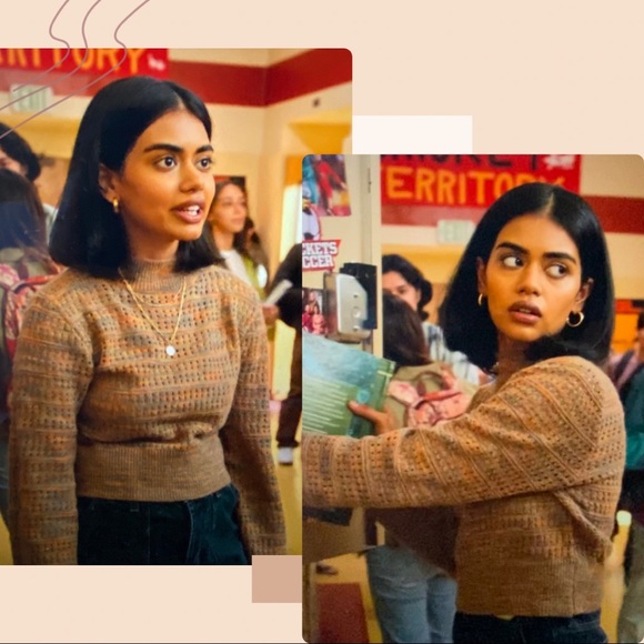 Few Left- CHRISSI• CROPPED KNIT SWEATER - Multicolor - Picture 6 of 13